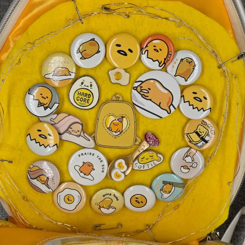 MIJU MIJU ITA BACKPACK + GUDETAMA PLUSH & PIN COLLECTOR KAWAII BUNDLE 10
